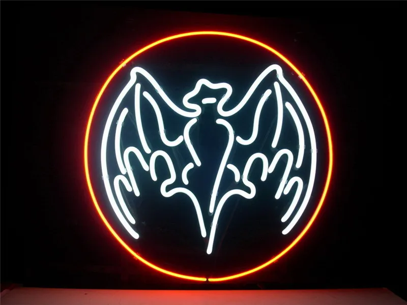 

NEON SIGN For Bacardi Signboard REAL GLASS BEER BAR PUB display christmas Light Signs 17*14