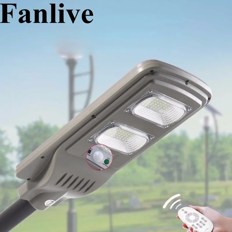 Fanlive 5PCS 30W 50W 80W Geïntegreerde LED Solar Lampen Voor De Yard Straat Licht Buiten Waterdicht IP66 PIR Sensor Afstandsbediening
