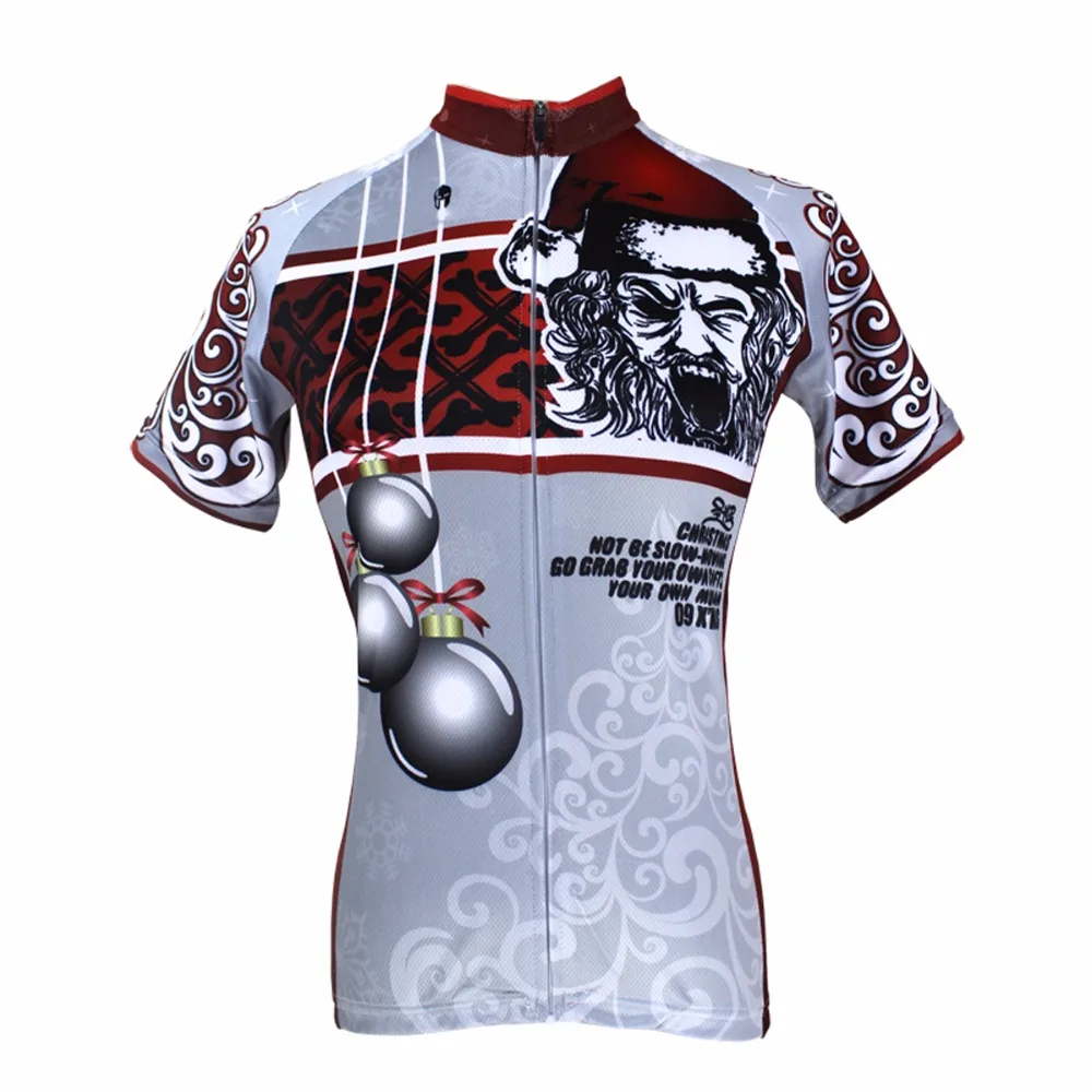 ILPALADINO New Santa Claus Women's Cycling Jersey Bicycle Outdoor Riding Unique Cycling Jerseys