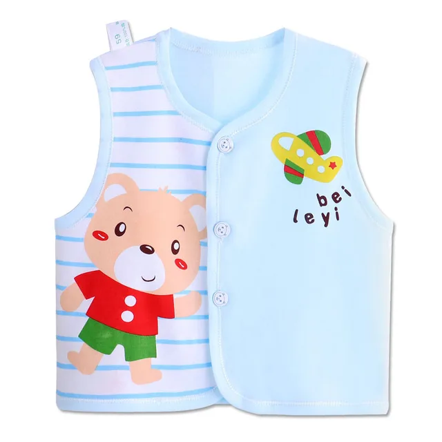 2019 Spring baby soft vest 100 cotton fashion vest for 6 48M baby boys