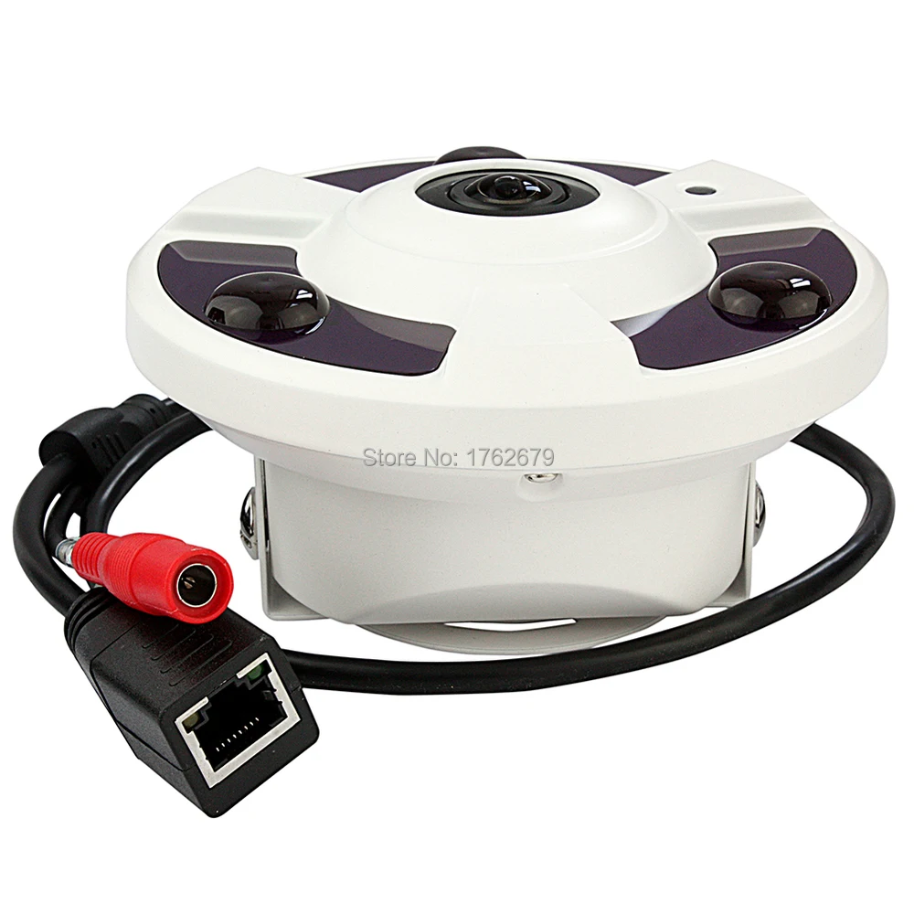 5megapixel hd fisheye 360 degree full view Panoramic night vision CCTV Security dome ip Camera with