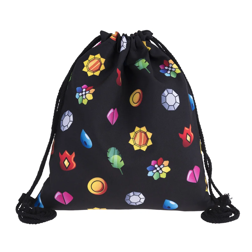 Крутая 1 шт. эльф серия звездное небо инопланетянин ничья струнная Сумка дорожная на шнурке карманная сумка с покемонами рюкзак на шнурке Пикачу школьная сумка - Цвет: 18