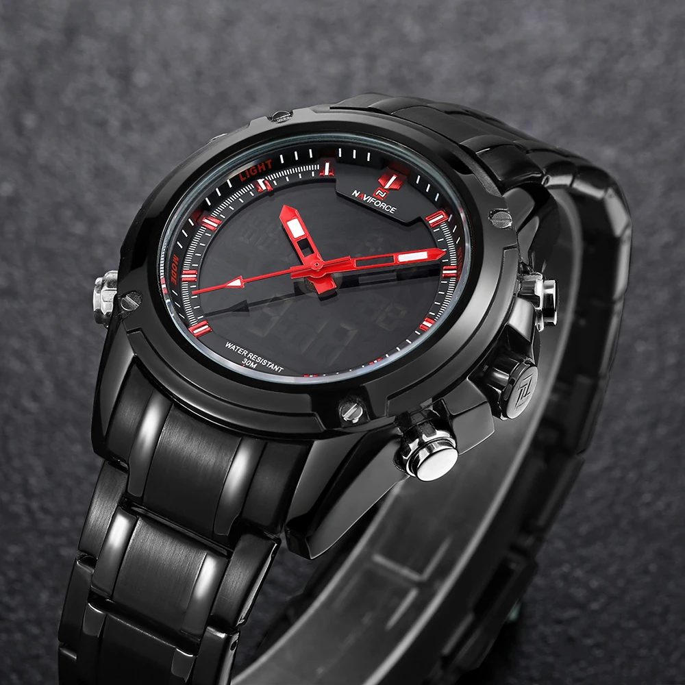 Watches Men Luxury Brand NAVIFORCE 9050 Men's Quarz Hour Analog Digital LED  Army Military Relogio Masculino Free for Regulator|masculino|masculinos  relogiosmasculino watch - AliExpress