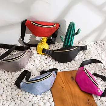 

Solid Color Zipper Fanny Pack Women Crossbody Shoulder Chest Waist Belt Bag