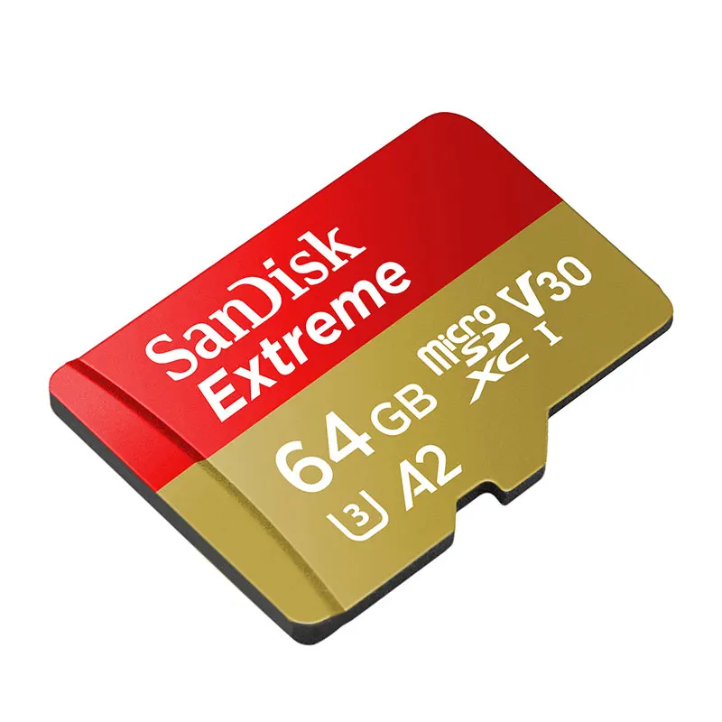Карта памяти SanDisk 64GB Extreme MicroSD 32GB SDHC Flash 128GB SDXC 256GB TF карта UHS-I U3 C10 V30 4K HD cartao de memoria