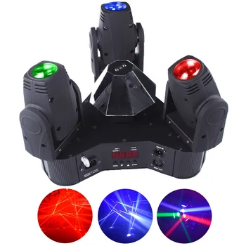 

3*10W RGBW 4in1 3 Heads with Scanner led beam moving head Light