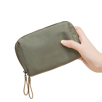 

1pcs Pure Color Cosmetic Bag Women Necessaire Make Up Bag Travel Portable Waterproof Toiletry Pouch
