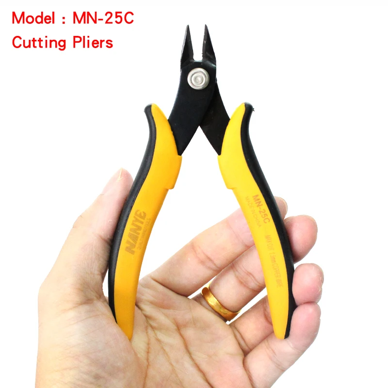 

MN-25C DIY Electrical Cable Wire Stripper Cutters Cutting Side Snips Flush Nose long Pliers Jewelry Making Hand Tool free shipi