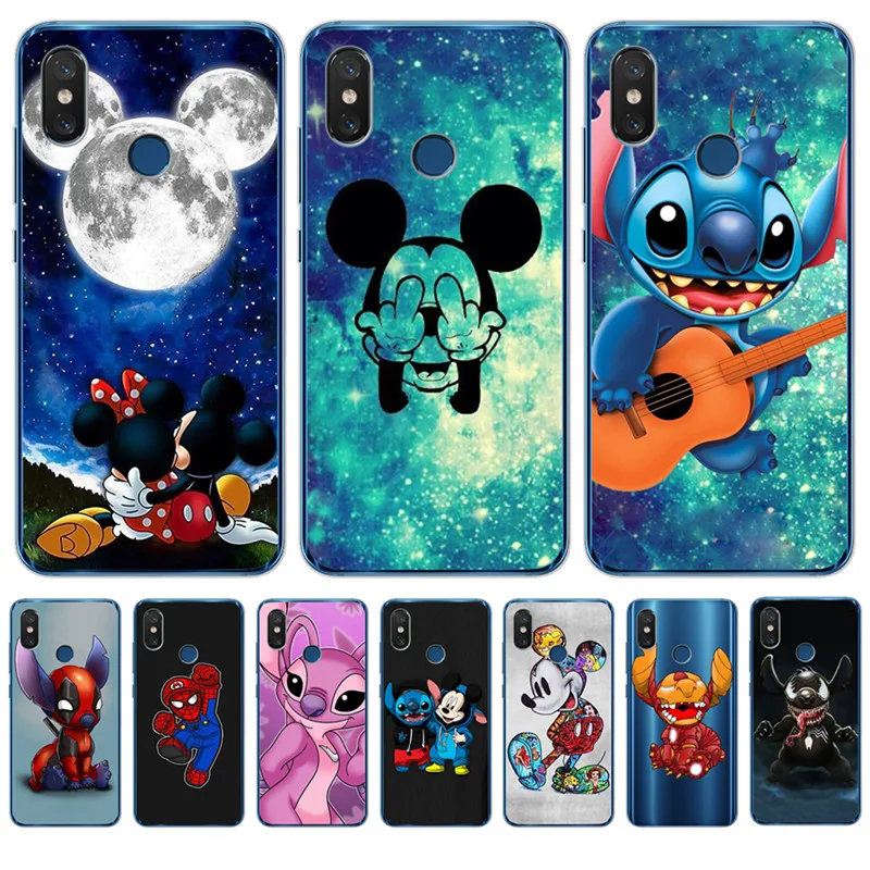 

cartoon Stitch marvel For xiaomi Redmi Mi 8 6 A2 Lite 5X 6X A1 6A 4X 4A 5 Plus Note 4 5A Prime Pro Cover Case Coque Etui soft