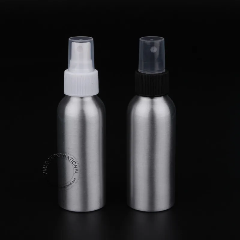 

100ml 3.3oz Empty Aluminum Perfume Atomizer Spray Bottles Cosmetic Packaging Make-up Containers Metal Container 10pcs/lot
