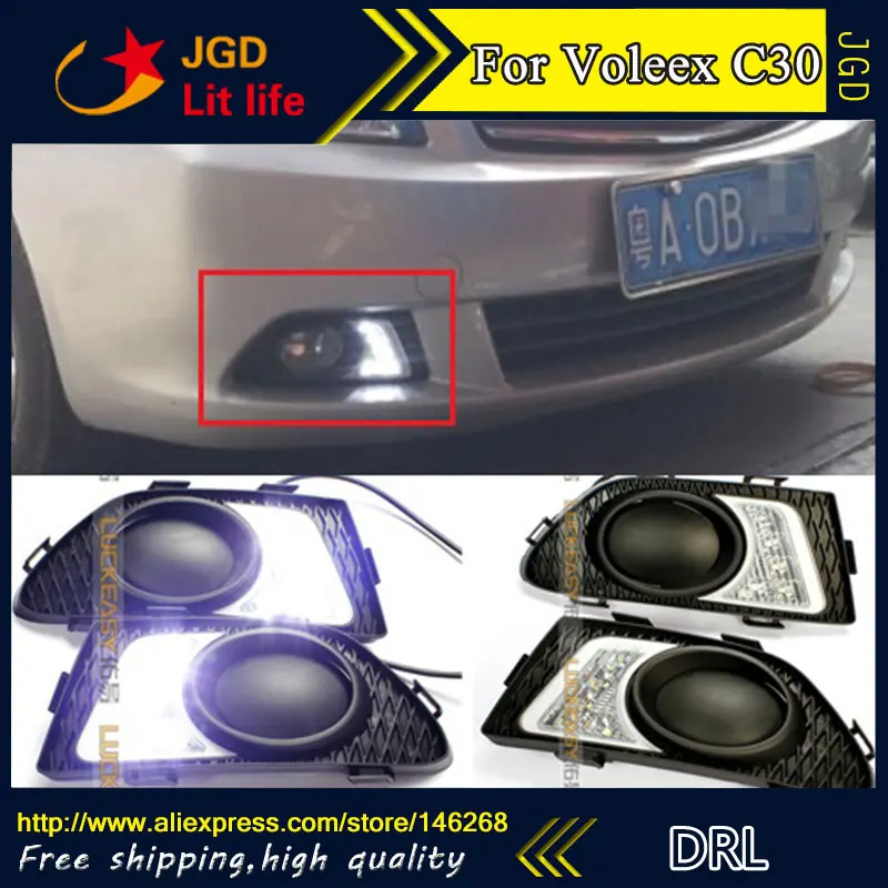 

Free shiping ! 12V 6000k LED DRL Daytime running light for Great Wall Voleex C30 2009-2013 Fog lamp frame Fog light