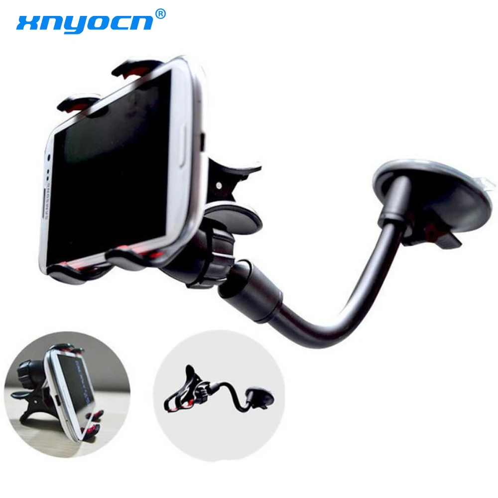 

Auto Windshield Universal Car Cell Phone Holder For Samsung Note 4 3 Stand Support for Iphone 6s/6Plus Suck Mobile Phone GPS