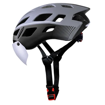 

TOP Quality Windproof 2 Lenses Integrally-molded Cycling Helmet 2019 Bicycle Helmet EPS Insect Net Road MTB Bike Helmet For Man