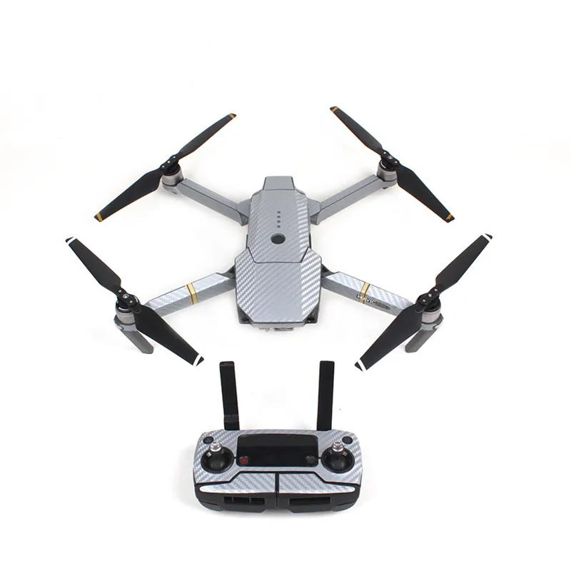 Сплошной цвет Декор кожи наклейка для DJI Mavic Pro наклейки из углеродного волокна для тела дрона+ пульт дистанционного управления+ батарея