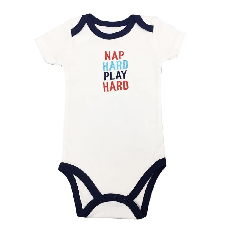 NEW Summer Bodysuit Baby Jumpsuit Clothes Boy Cartoon Infant Newborn Girl Clothing Overall short sleeve - Цвет: Розовый