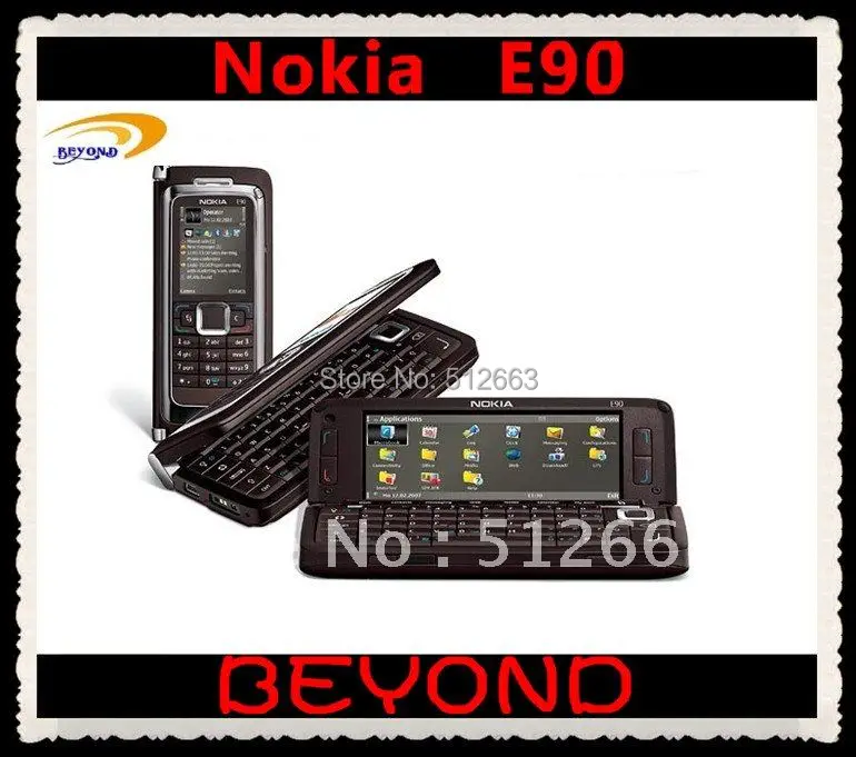 

Nokia E90 Original Unlocked 3G GSM Mobile Phone QWERTY 4.0inch WIFI GPS 3.2MP dropshipping