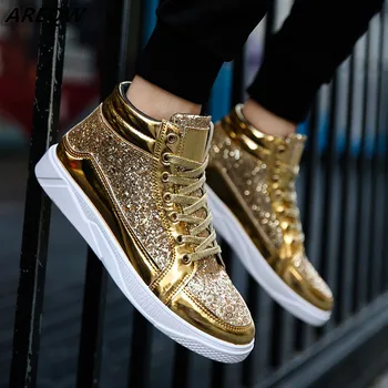 

2019 Spring High Top Sneakers Hot Sale Mens Shoes Casual for Adults Tenis Masculino Breathable Fashion Casual Men Shoes