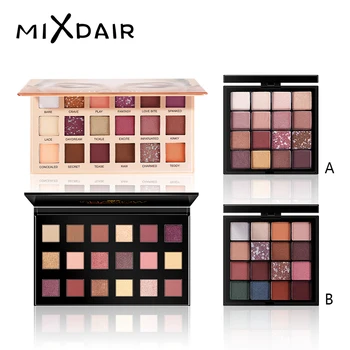 

MIXDAIR Glitter Eyeshadow Palete Make up Eye Shadow palette Long-lasting Easy To Wear Eyeshadow Matte Shimmer sombras