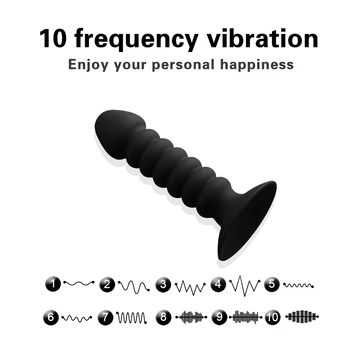 Remote Control Male Prostate Massager Anal Vibrator Silicone 10 Speeds Butt Plug Sex Toys for Men Anal Male Masturbator Anal Toy 3