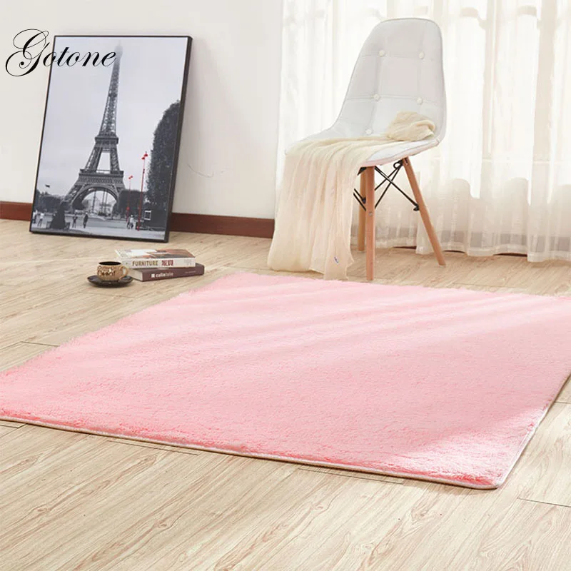 Plush Silky Carpet Mats Sofa Bedroom Living Room Bedside Anti-Slip Floor Hairy Carpets Bedroom Soft Seat Badroom Set Carpet  GT0016 (8)