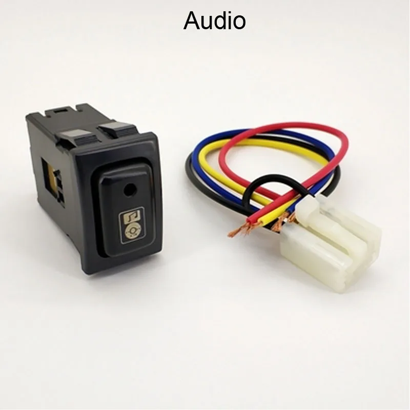 Электропитание руль Отопление зеркало заднего вида Отопление Музыка Аудио электронный переключатель в виде собаки кнопка провода для Suzuki Swift 05-16 - Цвет: Audio