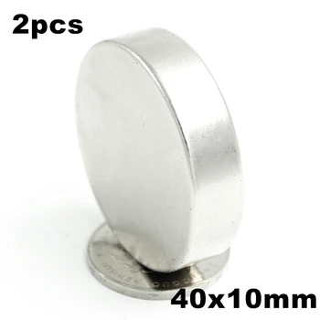 

2pcs Super Powerful Strong Bulk Small Round NdFeB Neodymium Disc Magnets Dia 40mm x 10mm N35 Rare Earth NdFeB Magnet