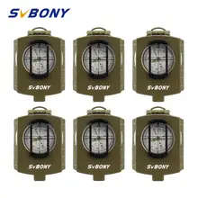 6 шт. SVBONY компас Карманный Стиль для выживания Военный Открытый Металлический Компас для походов путешествия Охота Кемпинг снаряжение F9136