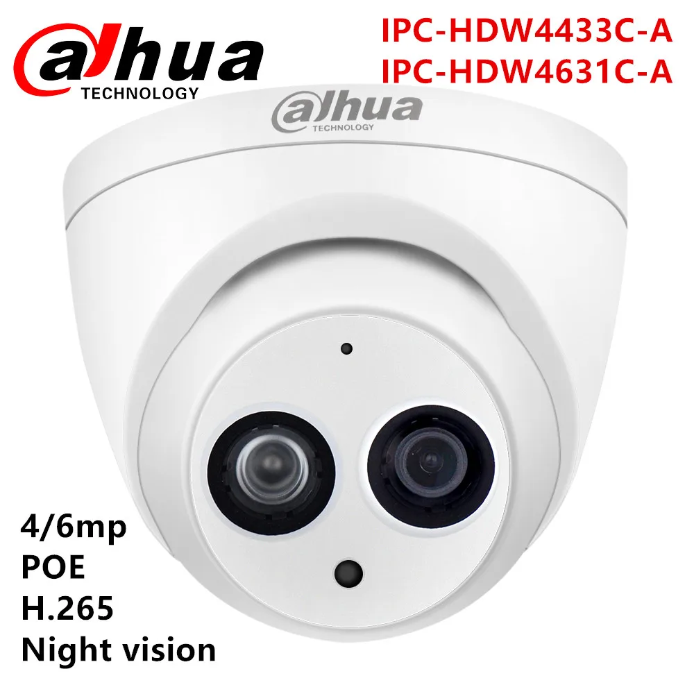

DH IP Camera DH-IPC-HDW4433C-A IPC-HDW4631C-A Dome CCTV Camera Built-in Mic Network HD Commercial Onvif Outdoor Security Cameras