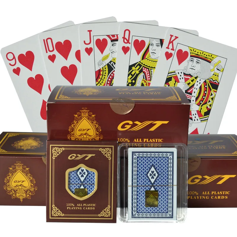 

Texas Holdem 100% Plastic PVC playing card game poker cards Waterproof and dull polish GYT Board games Poker