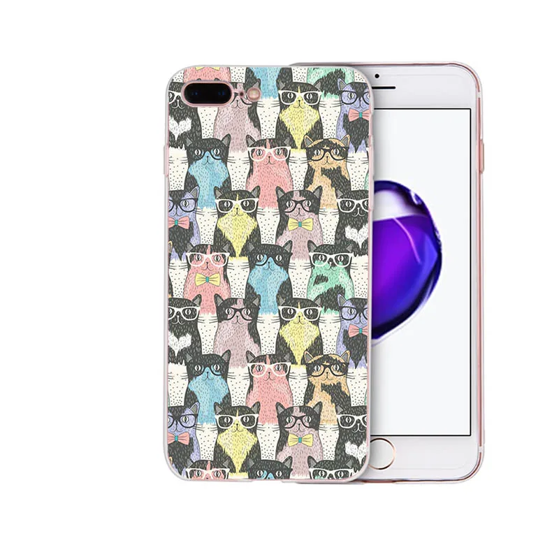Чехол IMIDO Animal More Cute Fox мягкий чехол из ТПУ для Iphone 5 5S SE 6 6S 6plus 6splus 7 8 7PLUS 8plus X XS XR