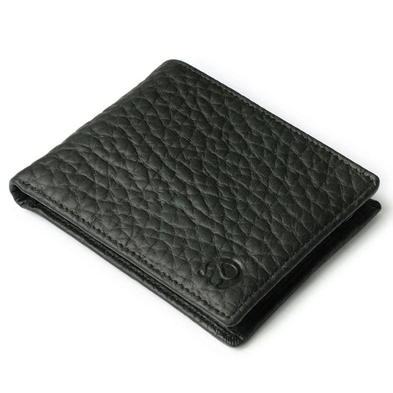 Slim Bifold RFID Bloking Wallet For Men Genuine Leather Credit Card