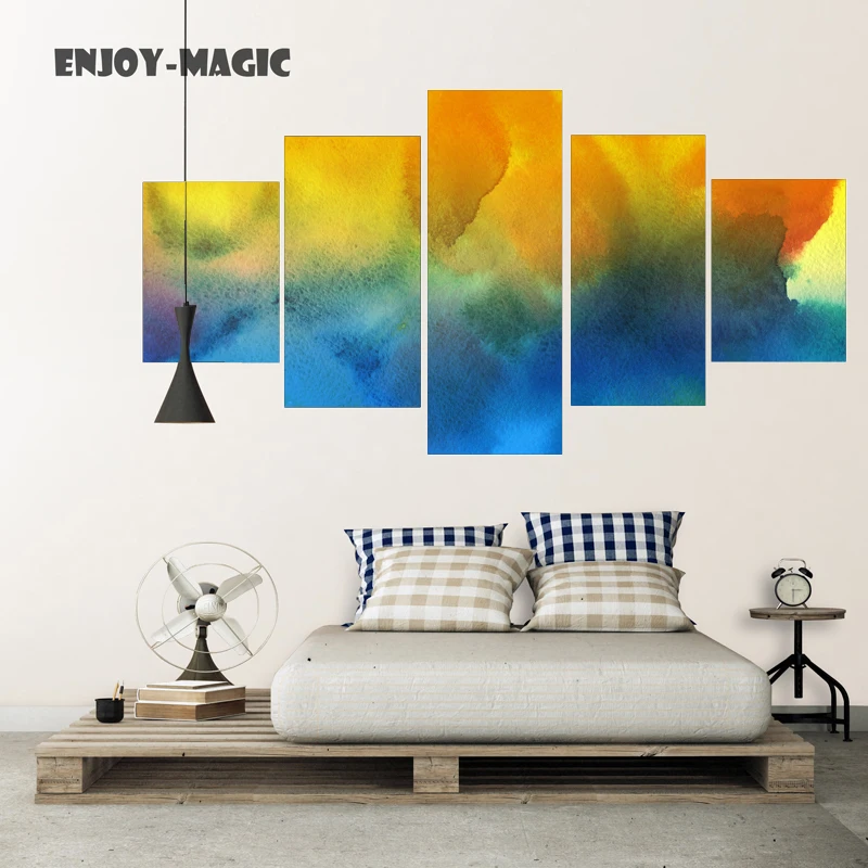 Home Decor watercolours watercolor painting Wall Art Canva No Frame