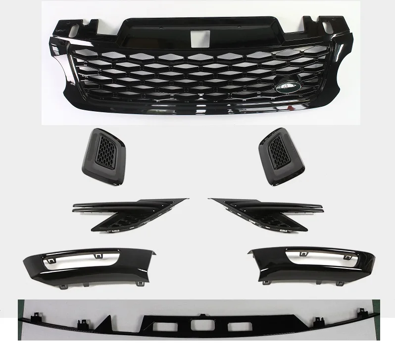 8 шт. передняя решетка радиатора для Land Rover Range sport SVR 2014 2015 2016 2017|front grill|grill frontgrill kit |