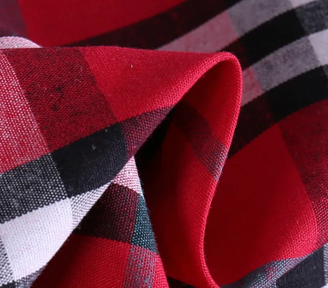 

Cotton-dyed plaid fabric Scottish wind three-line plaid dress dress shirt fabric 1Meter/pack Free shipping