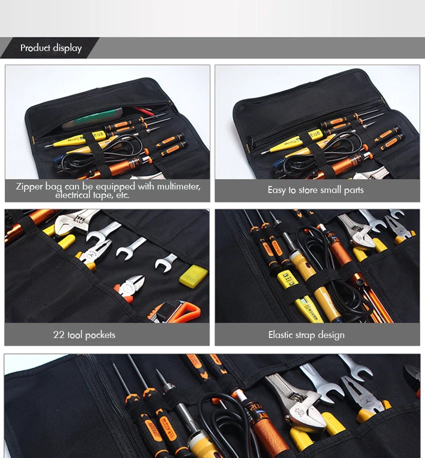 Двойной слой 600D ткань Оксфорд сумка для инструментов с ручкой, портативный водонепроницаемая сумка для инструментов 22 Инструмент Одежда с