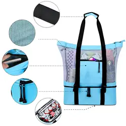 Новая мода унисекс Лоскутная сумка для ланча модная многофункциональная сумка для пикника пляж Кемпинг изоляция мешок льда сумка для