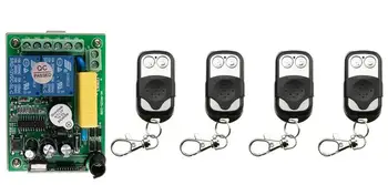 

NEW AC220V 1CH 10A Radio Controller RF Wireless Push Remote Control Switch 315 MHZ 433 MHZ teleswitch 4 Transmitter +1 Receiver