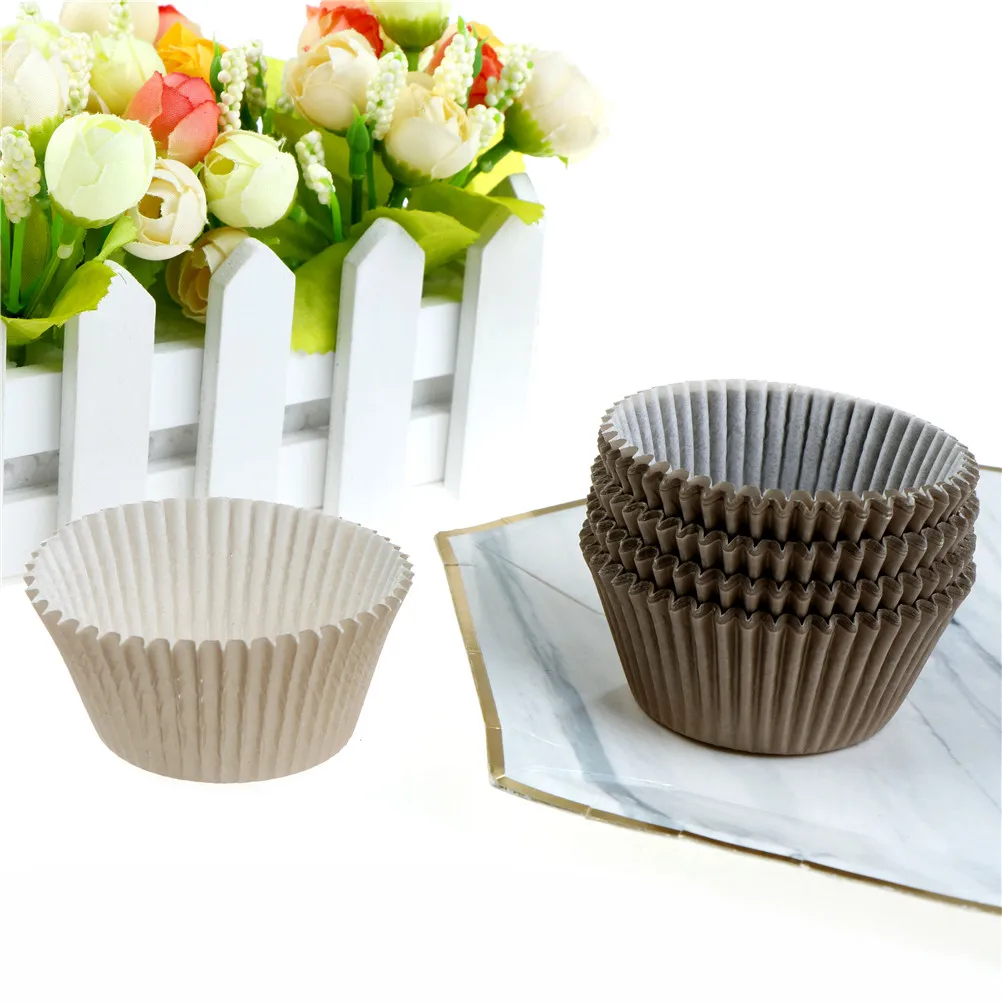 

100 pcs/lot brown color cupcake paper cups paper cupcake form cupcake liners