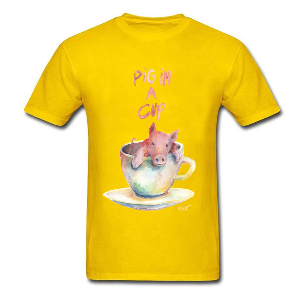 Pig in a Cup by Michelle Scott_yellow