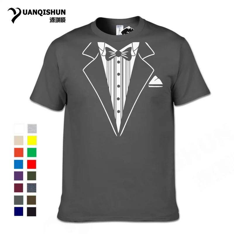suit printed t shirt