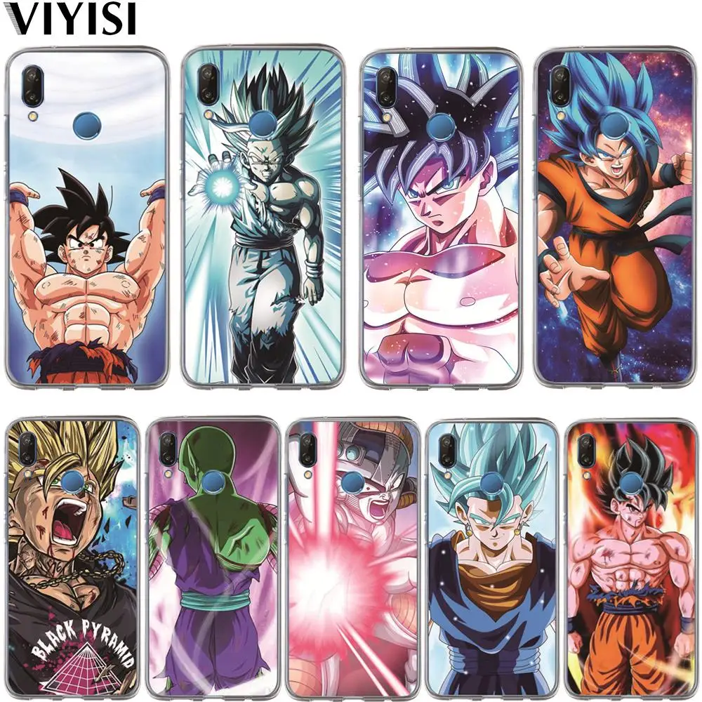 

Dragon Ball Super Son Goku Cartoon Luxury Phone Case For Huawei Honor 10 9 8 8X 8C 7A 7C 7X 7 6X 6A Lite Coque Etui Soft Silicon