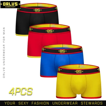 

BS 4PC/LOT Male Underwear Men Boxer Men Underpants Sexy Boxer Men Panties Comfortable Underwear Breathable Cuecas Boxer Homme