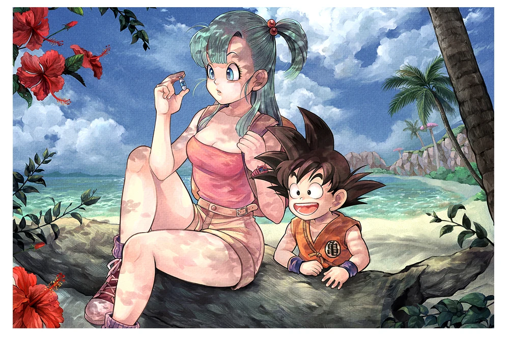 MOMEMO Dragon Ball деревянные головоломки 1000 шт. детство Bulma Сон Гоку головоломки для взрослых Мультяшные деревянные 1000 шт