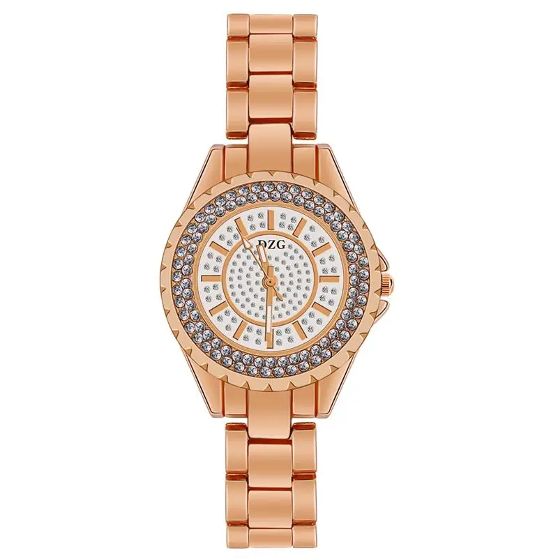 

Rose Gold Daimond Watch Women Luxury Bling Watches Stainless Steel Quartz Wristwatch Ladies Rhinestone Clock Reloj Mujer