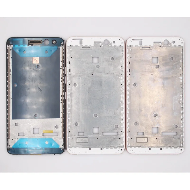 

BaanSam New LCD Holder Screen Front Frame For Android One General Mobile GM5 Plus Housing Case With Power Volume Buttons