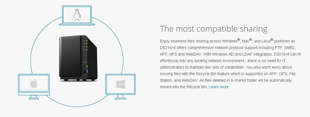 NAS Synology Disk Station DS218+ 2-отсек бездисковый nas сервер nfs Сетевое хранилище Облачное хранилище, 2 года гарантии
