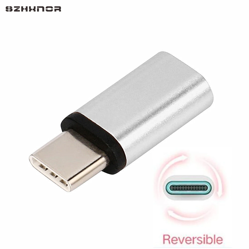 Алюминиевый USB Type C к Micro кабель адаптер конвертер для Samsung Galaxy A3 A5 A7 2017 A8 2018 S8 S9