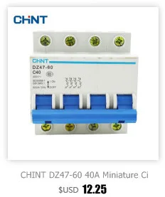 Лидер продаж CHINT DZ47-60 1 P C6 не менее 4000 раз ВКЛ-ВЫКЛ Ёмкость(A) 6000