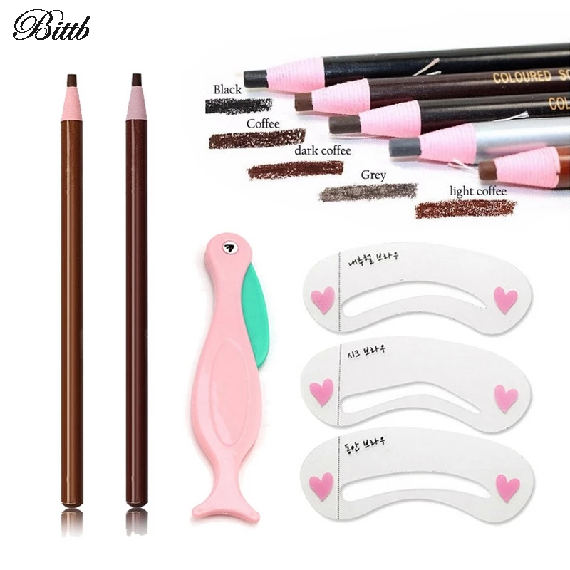 Bittb Makyaj Seti Kas Kalemi Kas Cizim Sablonlar Kalip Goz Kas Boyama Duzeltici Kalip Yuz Bakimi Kas Guzellik Araci Seti Makeup Set Face Makeup Setsbeauty Set Aliexpress