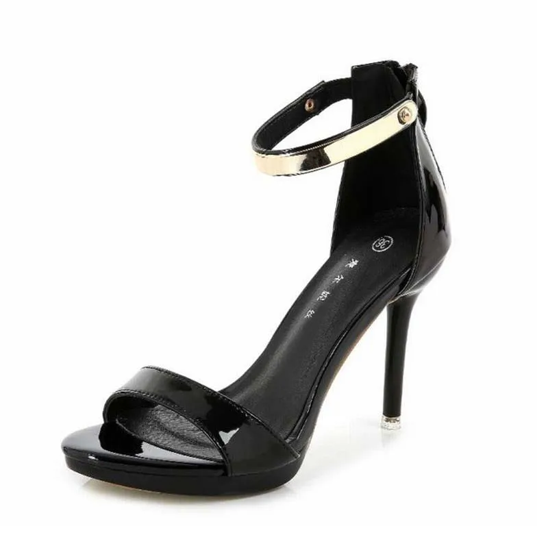 

2017 Women Sandals New Sexy High Heels Gladiator Sandals Ladies Fashion Platform Open Toe Big Size 35-44 Summer Dancing Shoes